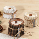 Handcrafted Wooden Log Scented Candle