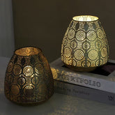 Metal Hollow Carved Candle Holder