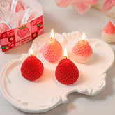 Strawberry Scented Candle Gift Set