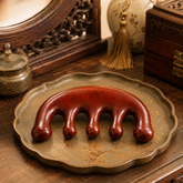 5-Prong Wooden Scalp Massage Comb – Sandalwood Hair & Head Massage Tool