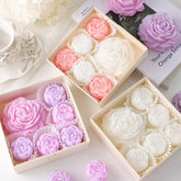 Peony Flower Scented Candle Set