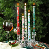 25cm Christmas Taper Candles – Set of 2