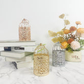 Electroplated Metal Birdcage Candleholder Creative Decor