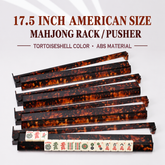 Mahjong Ruler – American Style 2-in-1 Rake & Jewish Ruler, Mahjong Rack, 17.5 Inch with Pusher