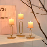 Romantic Decorative Candleholder, Iron Craft