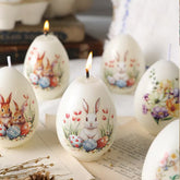 Easter Egg Scented Candle with Animal Print