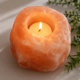 Himalayan Salt Candle Holder – Natural Crystal Tealight Décor