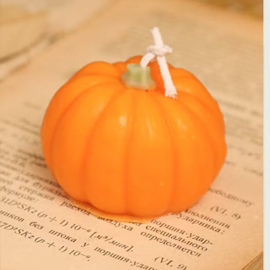 Handmade Halloween Pumpkin Candle