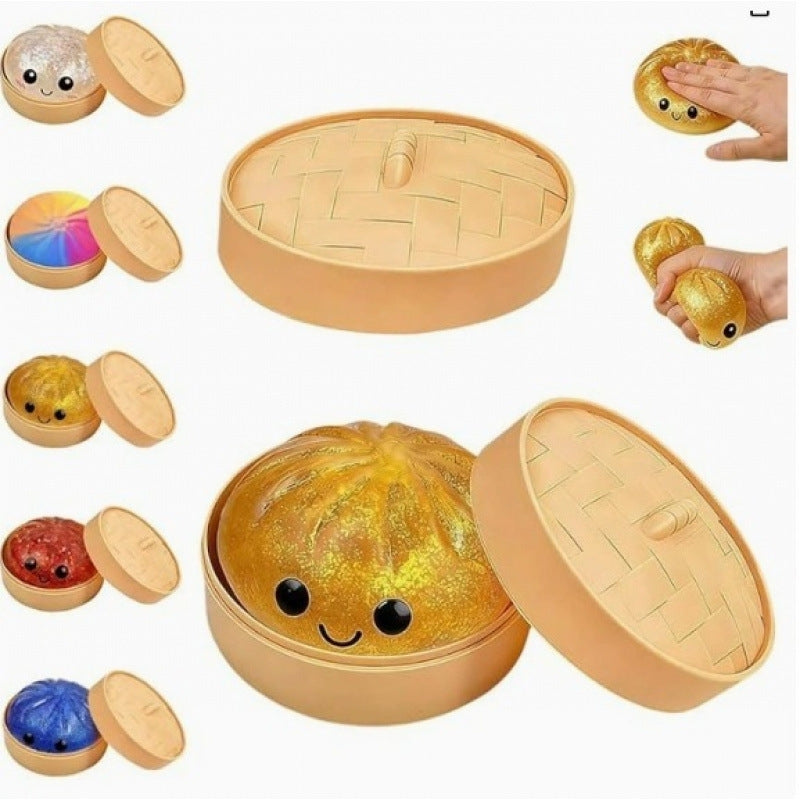 Slow Rising Squishy Toy – Cute Fruit Stress Relief Fidget Toy with Storage Case