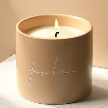 Ceramic Cup Soy Wax Scented Candle
