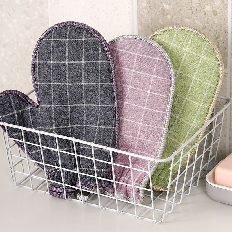 Double-Sided Exfoliating Bath Mitt, Deep Cleansing Shower Glove for Men & Women