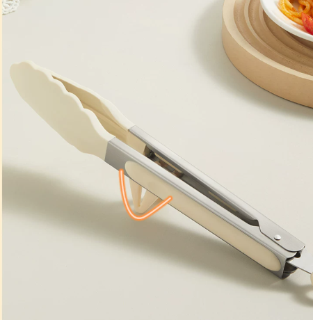 Silicone Kitchen Tongs – 27cm Food Grade Cooking Tongs with Standing Feet