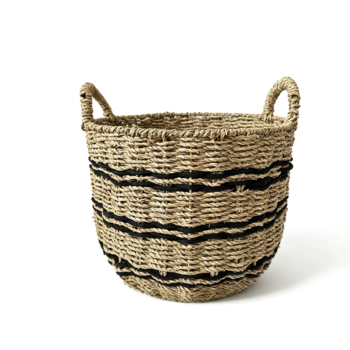 Japanese Style Woven Straw Storage Basket – Natural Organizer Basket for Home & Daily Storage