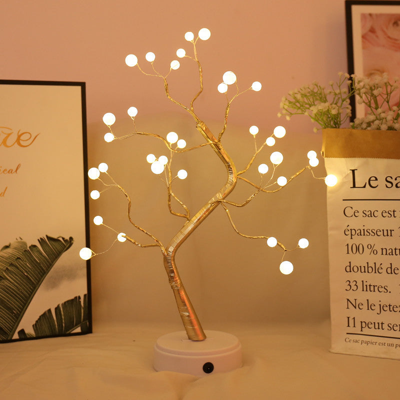 LED Pearl Christmas Tree Light – Starry Fairy Light Table Lamp