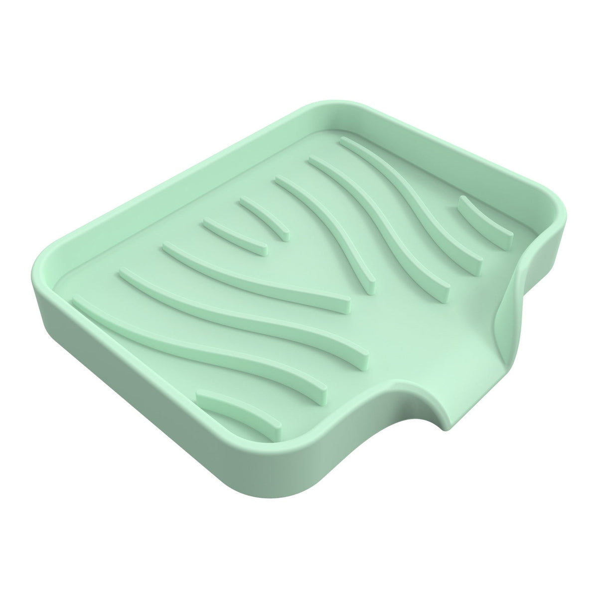 Silicone Soap Drain Tray – Self Draining Non-Slip Soap Holder