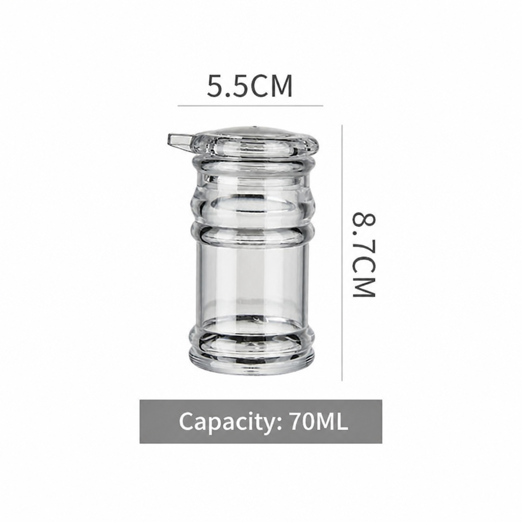 Acrylic Oil Dispenser Bottle, Clear Kitchen Seasoning Container with Non-Drip Spout for Olive Oil, Vinegar, Soy Sauce, and Liquid Condiments
