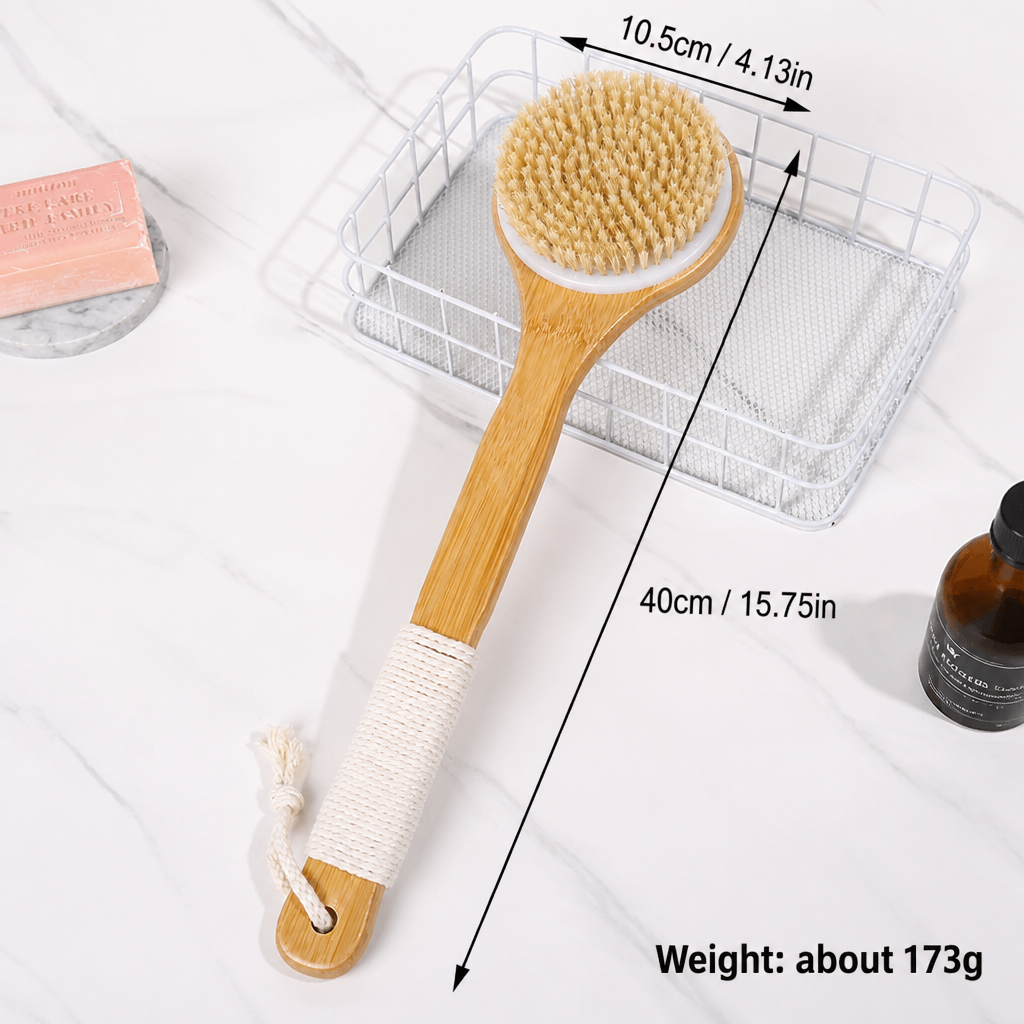 Long Handle Bamboo Body Brush