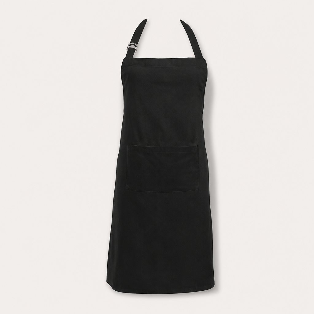 Water-Resistant Bib Apron – Polyester Cotton Neck Apron, Oil-Resistant Kitchen Cafe Baking Work Apron