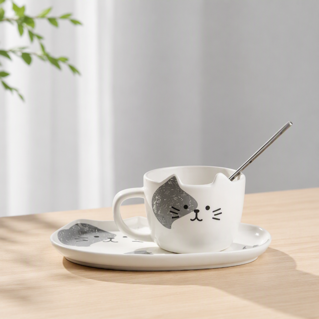 Vintage Ceramic Cup and Saucer Set – European Luxury Coffee Cup Set