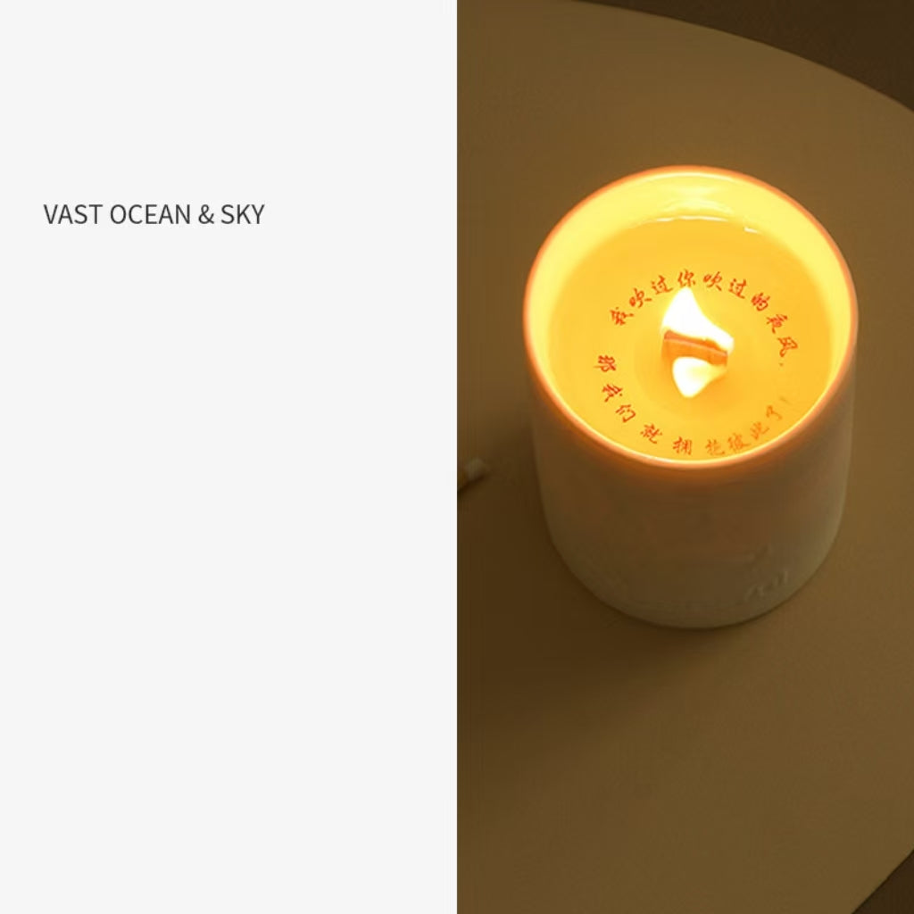 Poetry Ceramic Soy Wax Candle