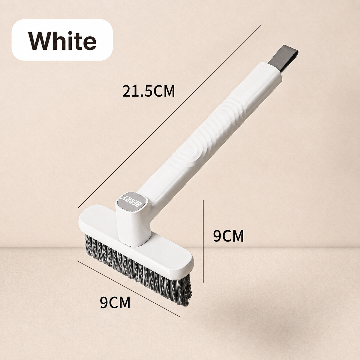 Long Handle Cleaning Brush – V Shape Hard Bristle Scrub Brush for Bathroom Tiles, Kitchen & Home Cleaning