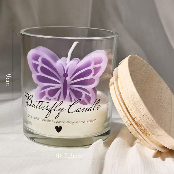 Butterfly Scented Candle in Cup