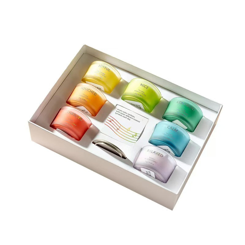 7 Day Rainbow Mood Candle Gift Set