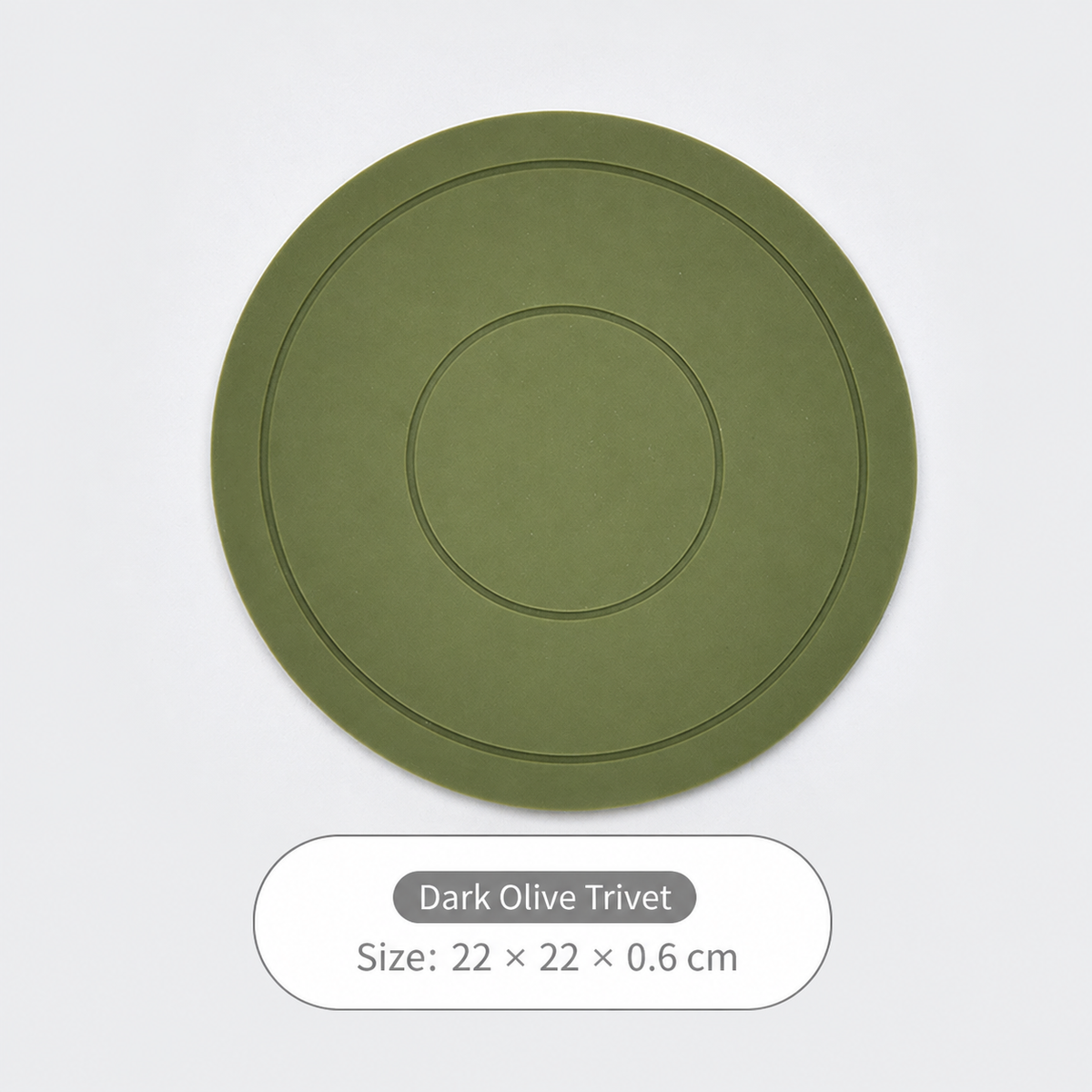 Round Silicone Trivet Mat, Multi‑Purpose Heat Resistant Hot Pot & Pan Table Protector