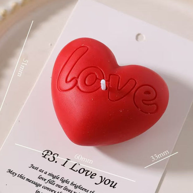 Love Heart Soy Wax Candle