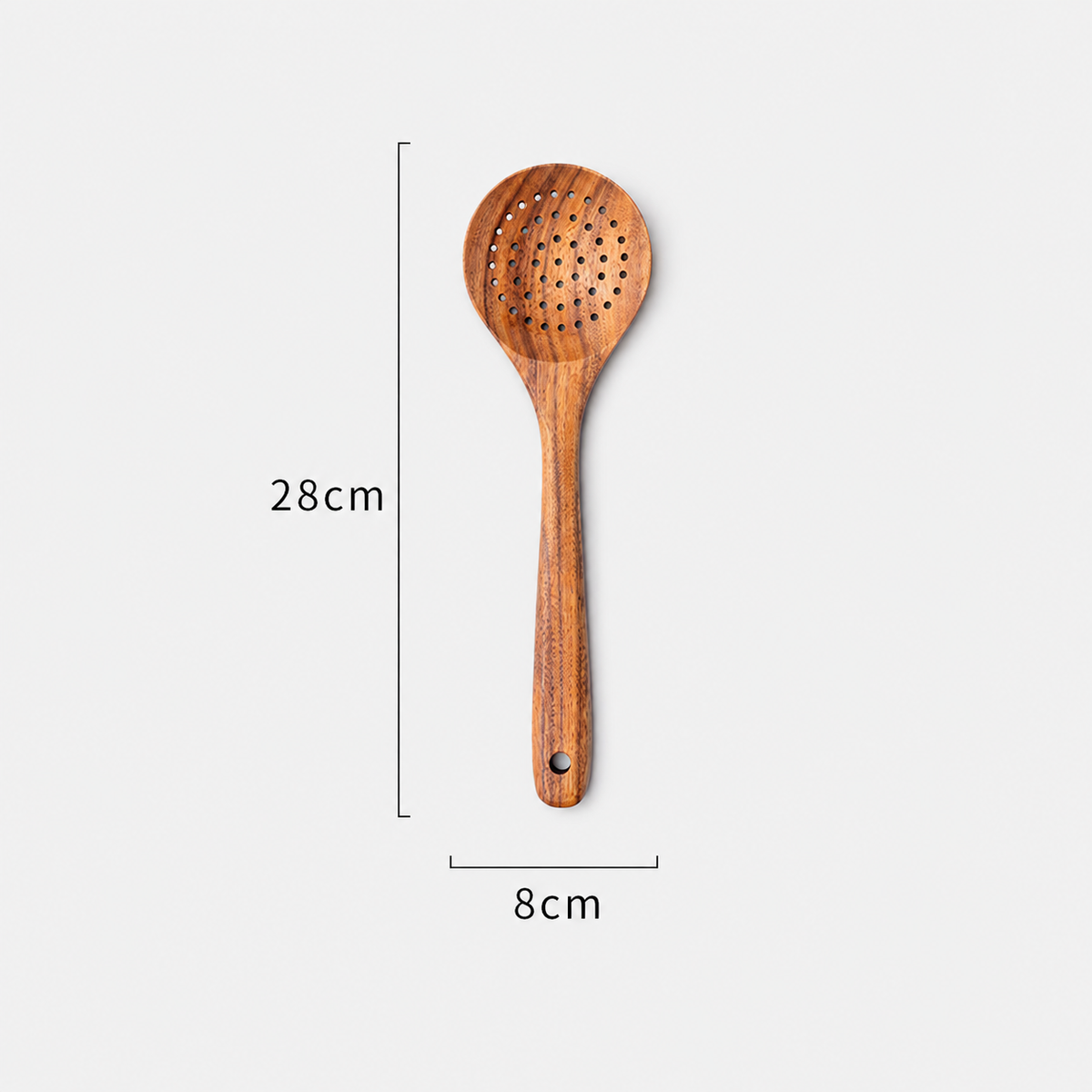 Chicken Wing Wood Spatula & Soup Ladle Set – Natural Uncoated Wooden Cooking Utensils, Non-Scratch
