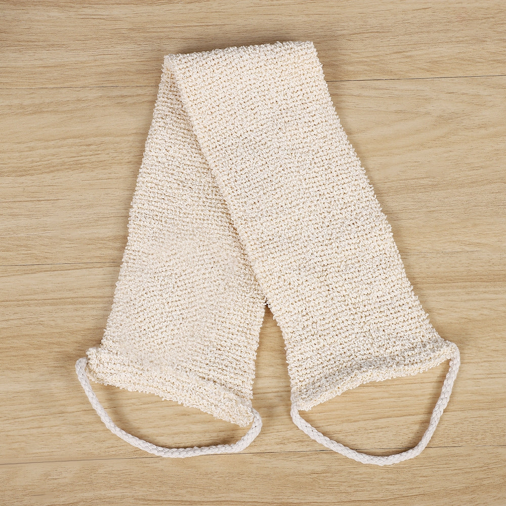 Natural Exfoliating Bath Belt – Sisal & Cotton Back Scrubber with Handles for Shower & Body Care