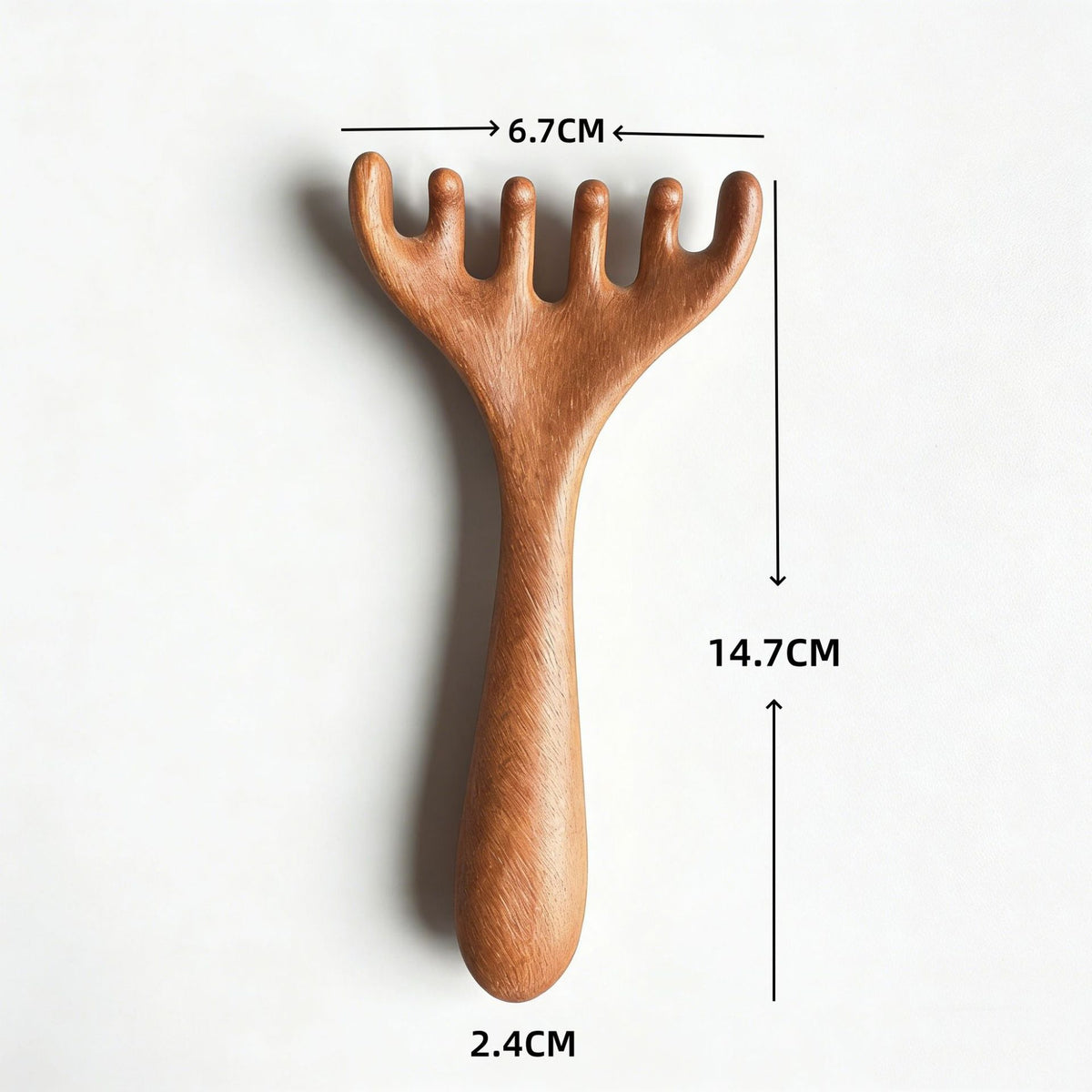 Wooden Scalp Massage Comb – Five-Claw Head Massager for Scalp Relaxation & Stress Relief