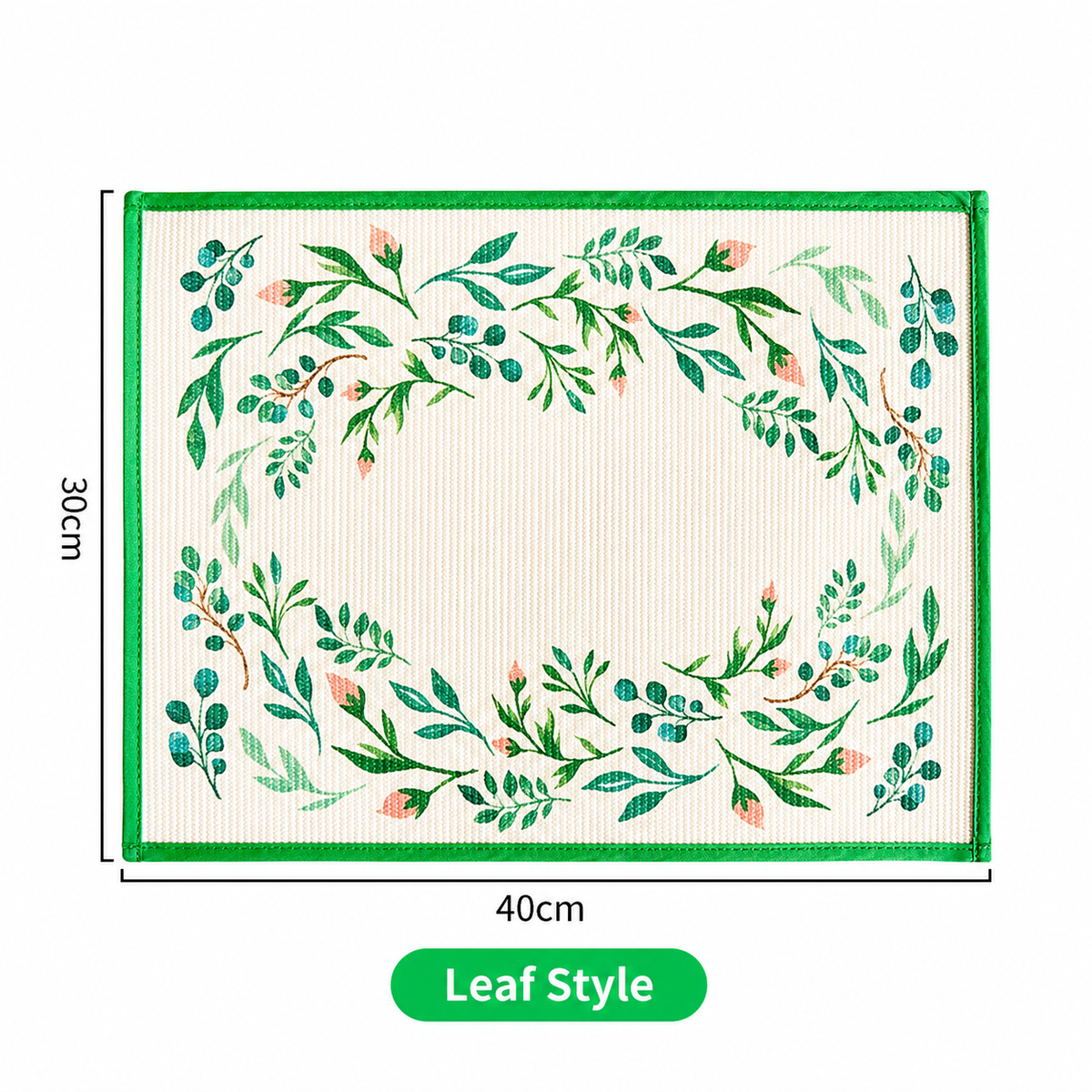 Printed Fabric Table Mat, Thick Rectangle Placemat and Drying Mat