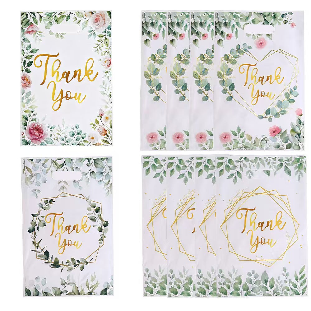 Cartoon Party Gift Bags Pearlescent Plastic Handle Gift Bags