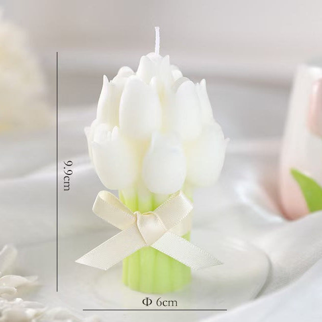 Handheld Bouquet Scented Candle – Handmade Floral Candle