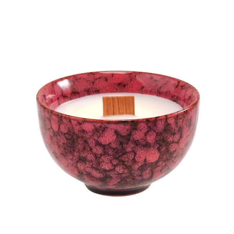 Handcrafted Glazed Porcelain Scented Candle Cup