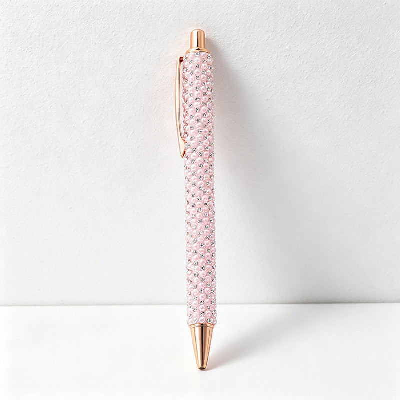 Bling Rhinestone Ballpoint Pen – Retractable Metal Gift Pen for Office, School & Wedding
