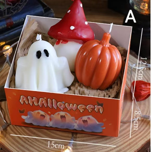 Halloween 3D Candle Gift Set – Novelty Scented Candles