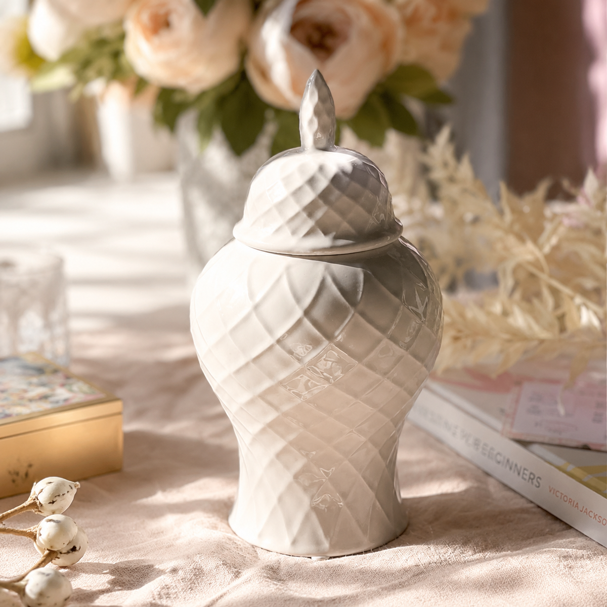 Ceramic Wax Melt Warmer – Essential Oil & Candle Burner
