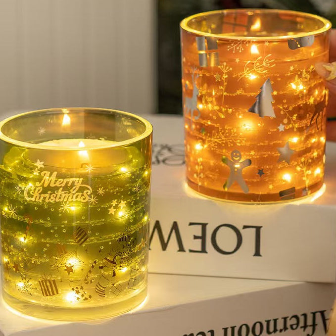 Christmas Glow Through Soy Candle