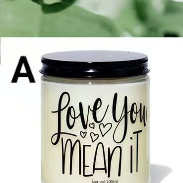 Alphabet Soy Wax Scented Candle