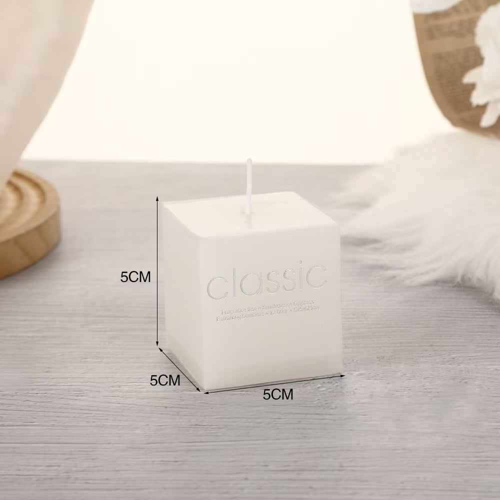 Ivory Square Smokeless Scented Candle