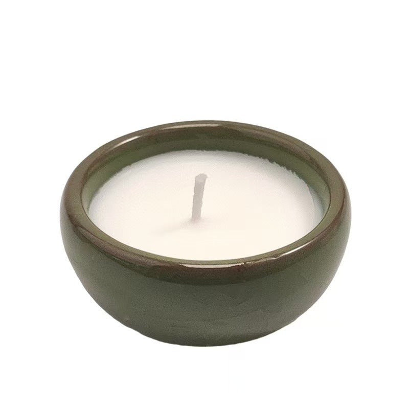Crackle Ceramic Cup Scented Candle