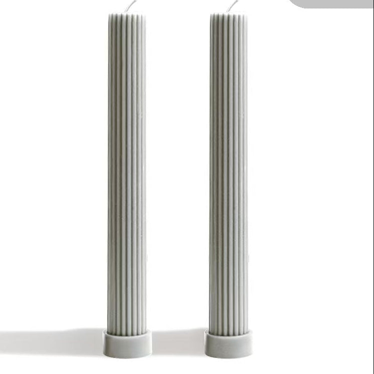 27cm Tapered Cylinder Candle – Set of 2