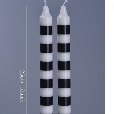 25cm Multicolor Taper Candles – Set of 2