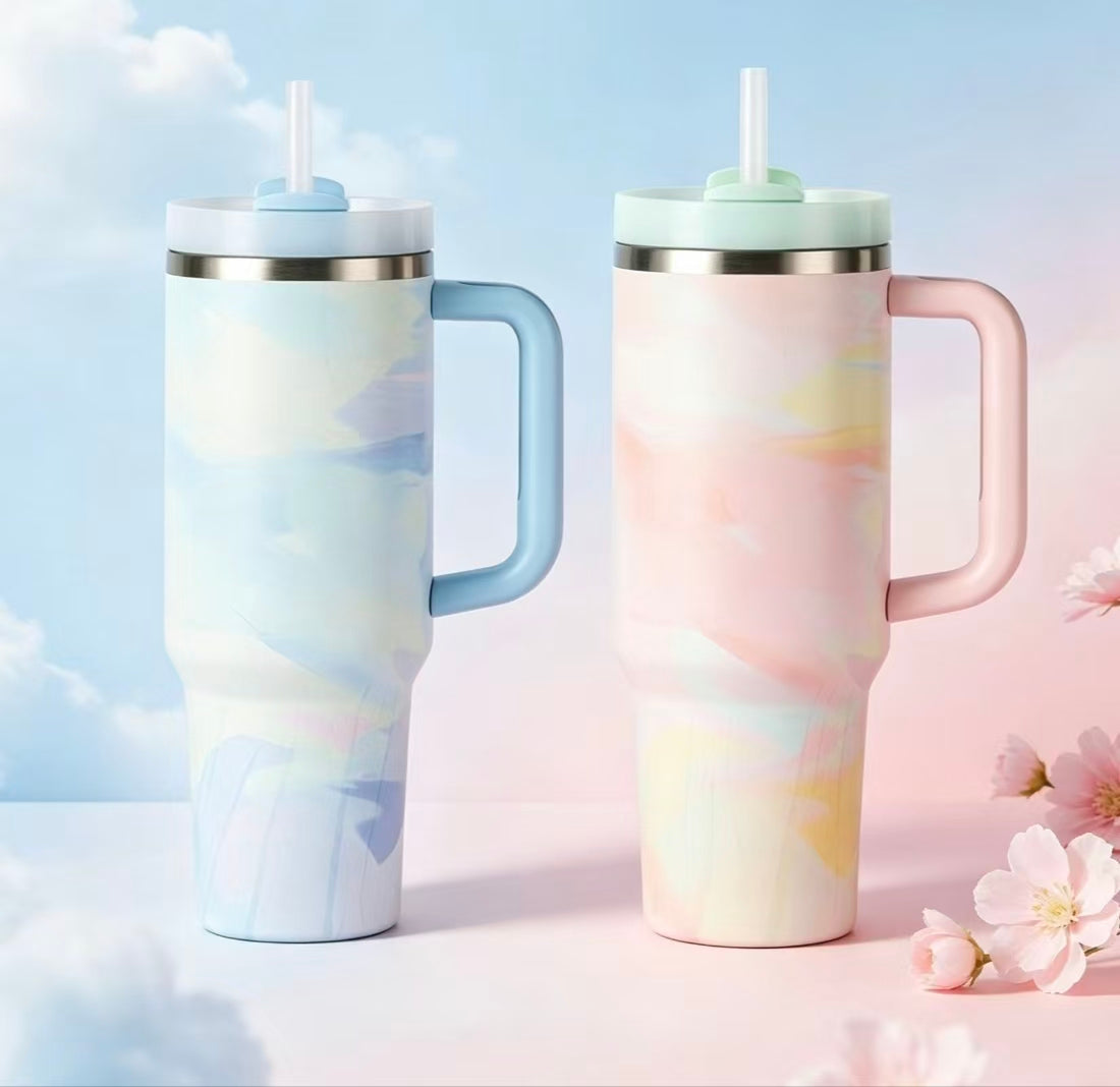 40oz Large Capacity Stainless Steel Insulated Travel Mug Modern Ice Boss Tumbler Hot Cold Retention Cup With Lid Portable Drink Bottle Customizable Gift Drinkware