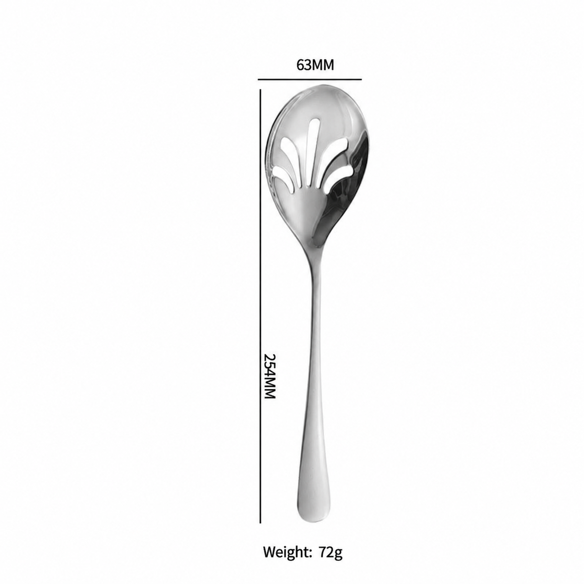 Stainless Steel Slotted Serving Spoon – Elegant Salad Server & Kitchen Serving Utensil
