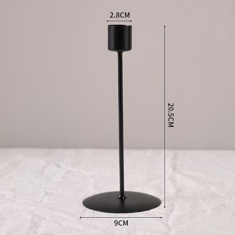 Luxe Iron Candleholder Set for Dining Table Decoration