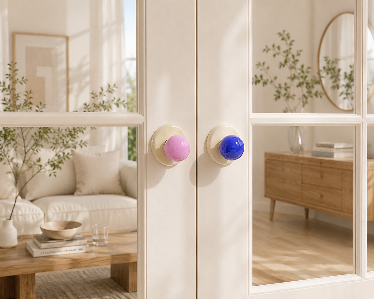 Modern Suction Pull Handle, Stick-On Cabinet Grip for Kitchen, Bathroom & Drawer Use