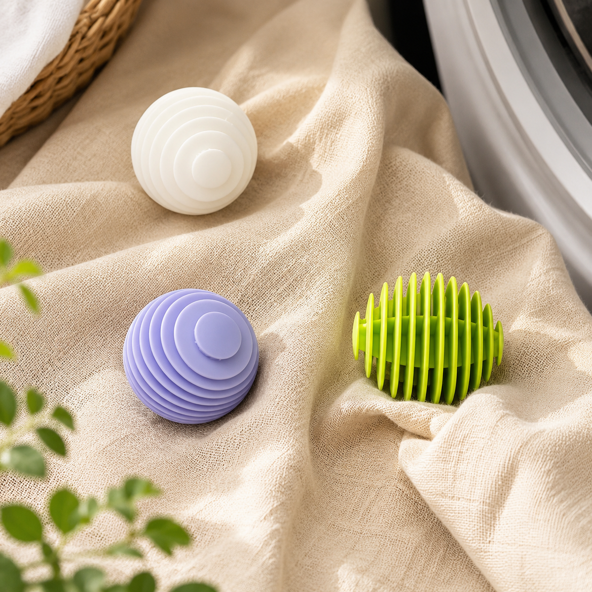 Anti-Tangle Laundry Cleaning Balls, Soft TPR Washing Machine Fabric Care Tools (3pcs Set)
